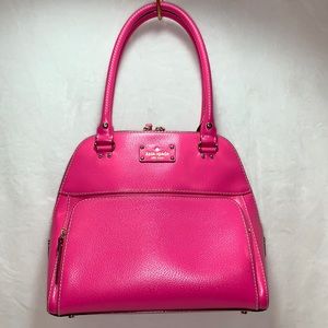 KATE SPADE WELLESLEY MAEDA DOME SATCHEL BRIGHT PINK
